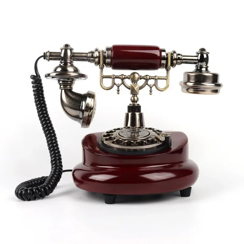 DurableFixed Landline Retro Turntable Message Recorder Hotel Home Office Antique Recording Phone