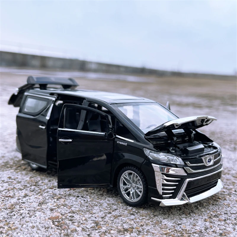 

1:32 Toyota VELLFIRE Alphard MPV Alloy Car Model Diecast & Toy Metal Vehicles Car Model Sound and Light Simulation Kids Toy Gift