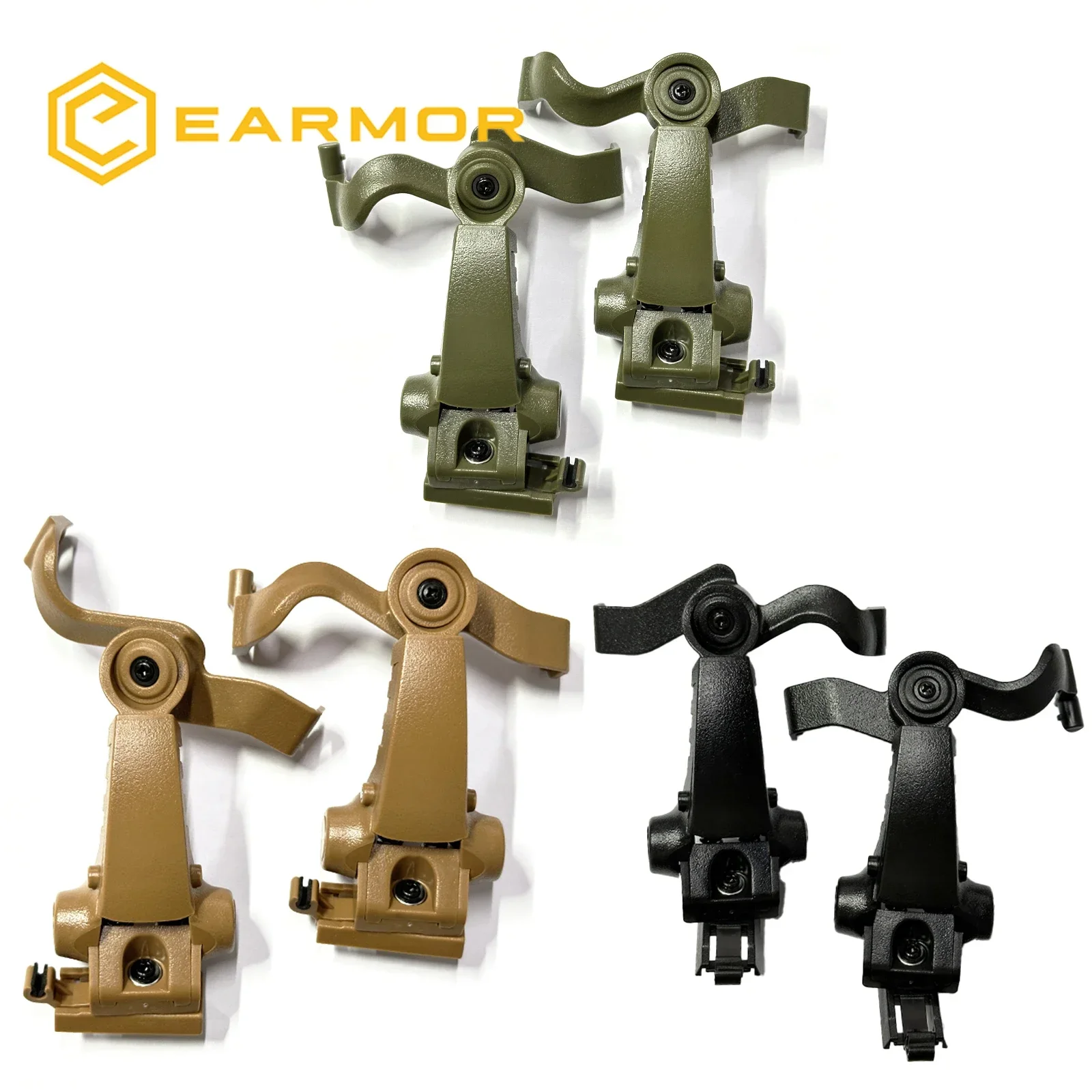 Hot sale! Multi-angle Rotation Helmet Rail Adapter Fit for EARMOR MOD4 Series M32/M31/ M32H/M31H Headset