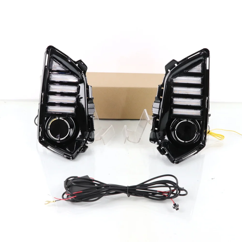 

July King Daytime Running Lights for Toyota Yaris Ativ Vios Sedan 2022 2023, 6000K LED DRL + Streamer Turn Signals, Start Scan