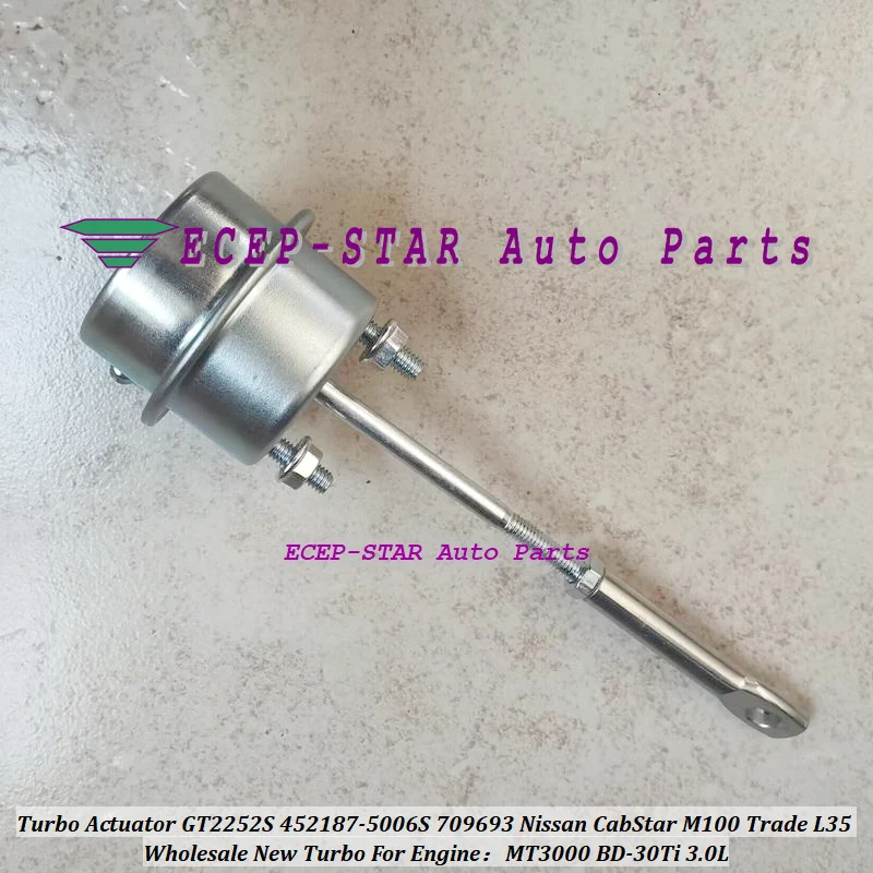 

Turbo Actuator GT2252S 452187 452187-5006S 14411-69T00 709693 For NISSAN CabStar 1996- M100 Trade L35 BD30TI BD-30Ti 3.0L