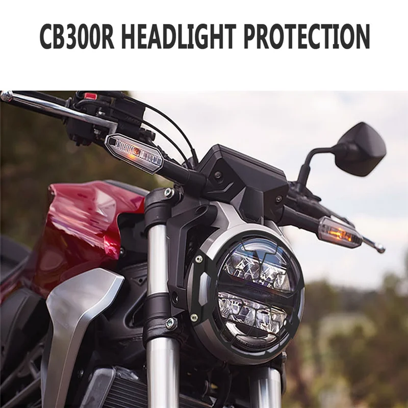 

Excellent-Headlight Guard Motorcycle Headlight Grille Cover Headlight Guard For Honda CB300R