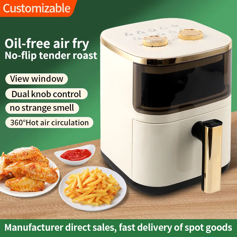 Friggitrice ad aria nuovo forno elettrico di grande capacità intelligente senza olio piccola macchina multifunzione automatica all-in-one