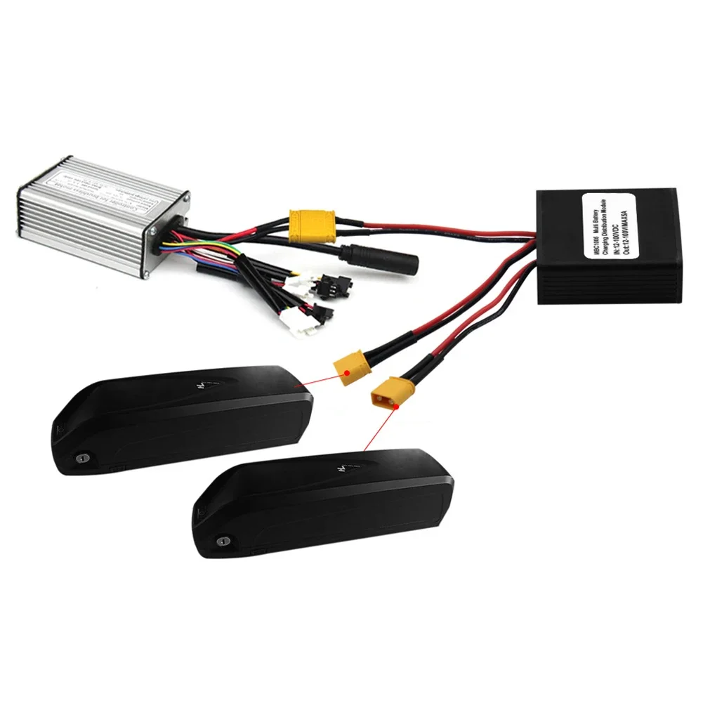 1pc Dual Battery Parallel Module Electric Scooter Bicycle Battery Parallel Module 12V-100V 5A For E-bike Modificat Accessories