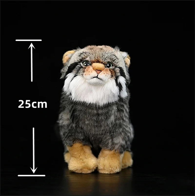 

Pallas’s Cat High Fidelity Steppe Cute Cat Plushie Manul Plush Toy Lifelike Animals Simulation Stuffed Doll Kawai Toy Gifts Kids