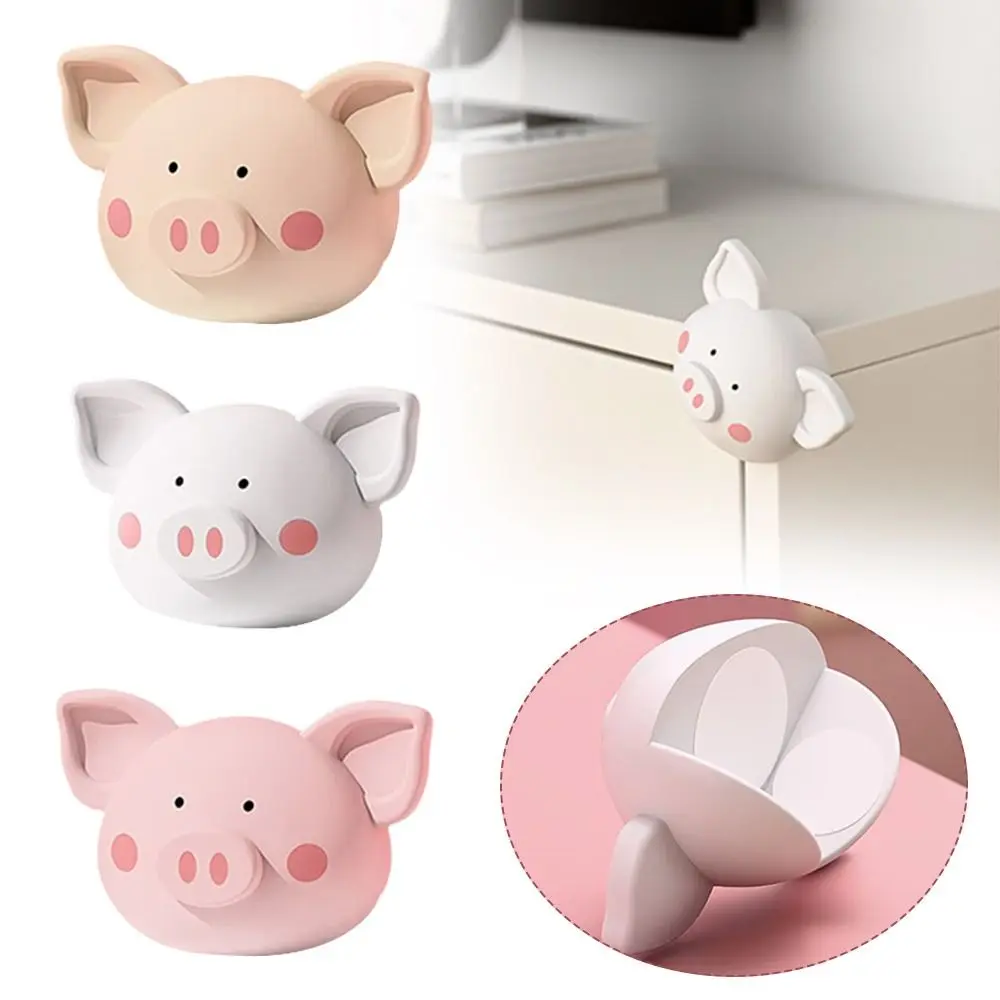 

4PCS Cute Butter Bear Desk Corner Protector Baby Safe PVC Safety Protection Corner Soft Table Paste Sets Table Edge Protector