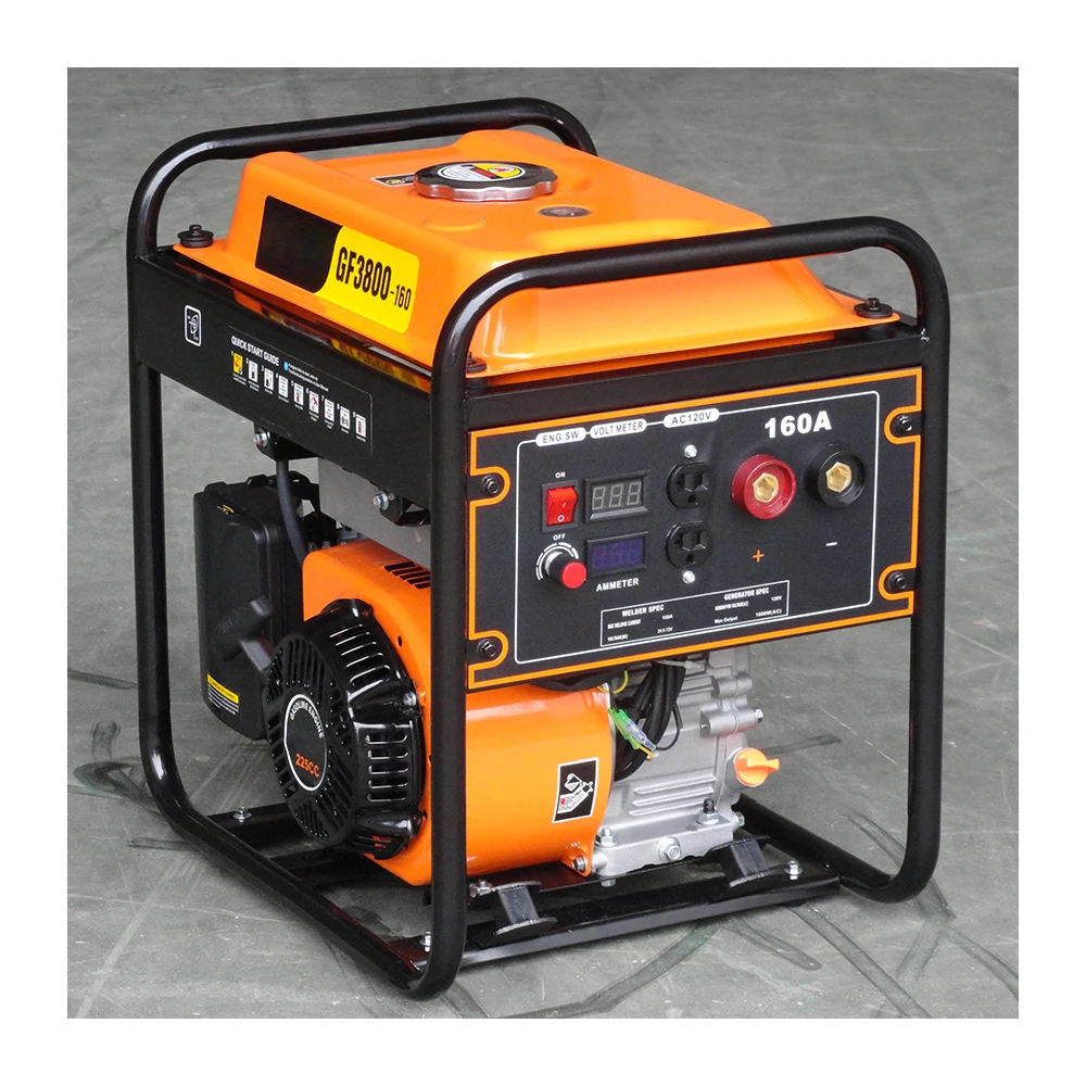 

Portable 160A 230A Gasoline Welding Machine 2KW AC Small Inverter Arc Petrol Welder Welding generator