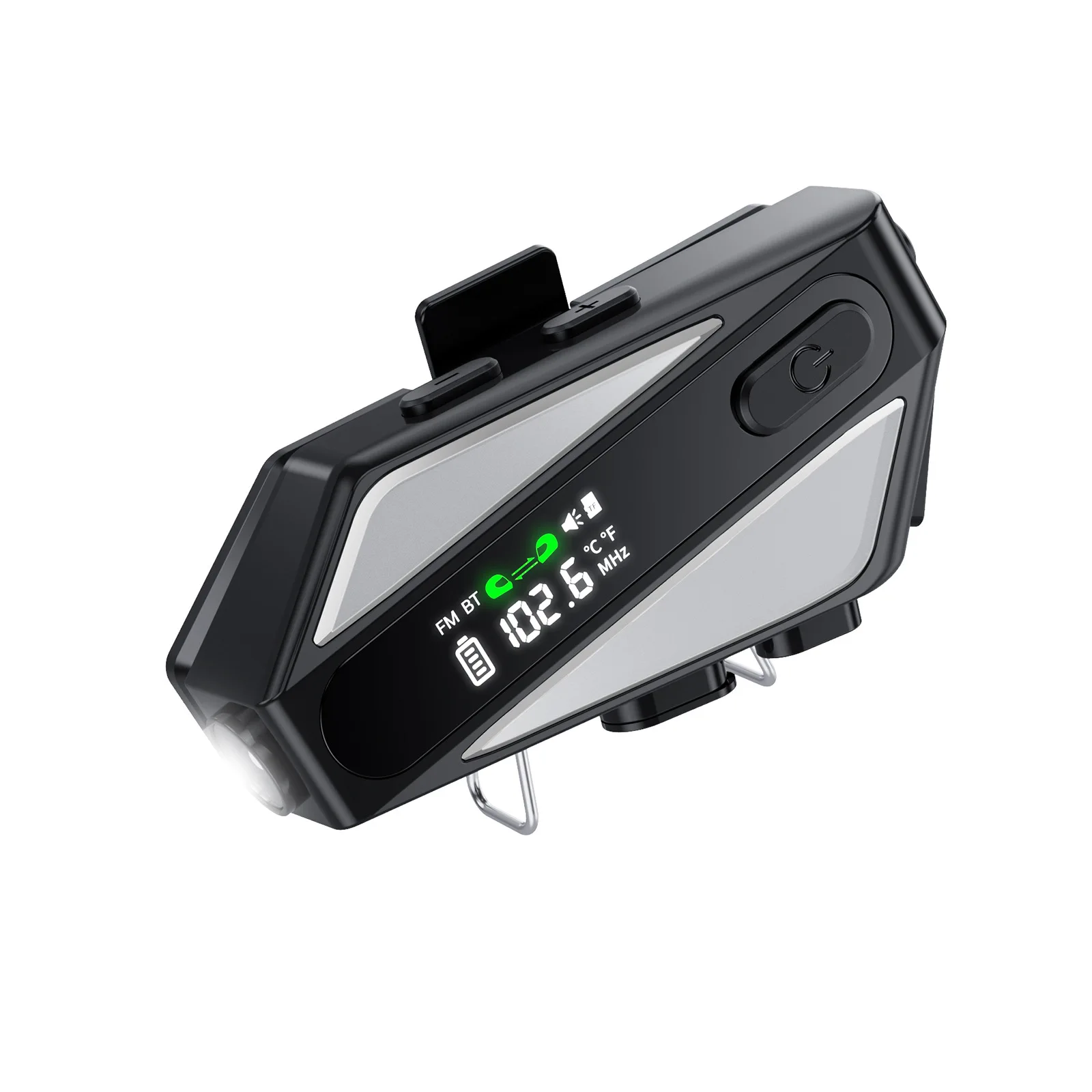 Bluetooth Motorcycle Helmet Headset with FM radio, Waterproof and Noise-Canceling, Designed for Long-Distance Riding