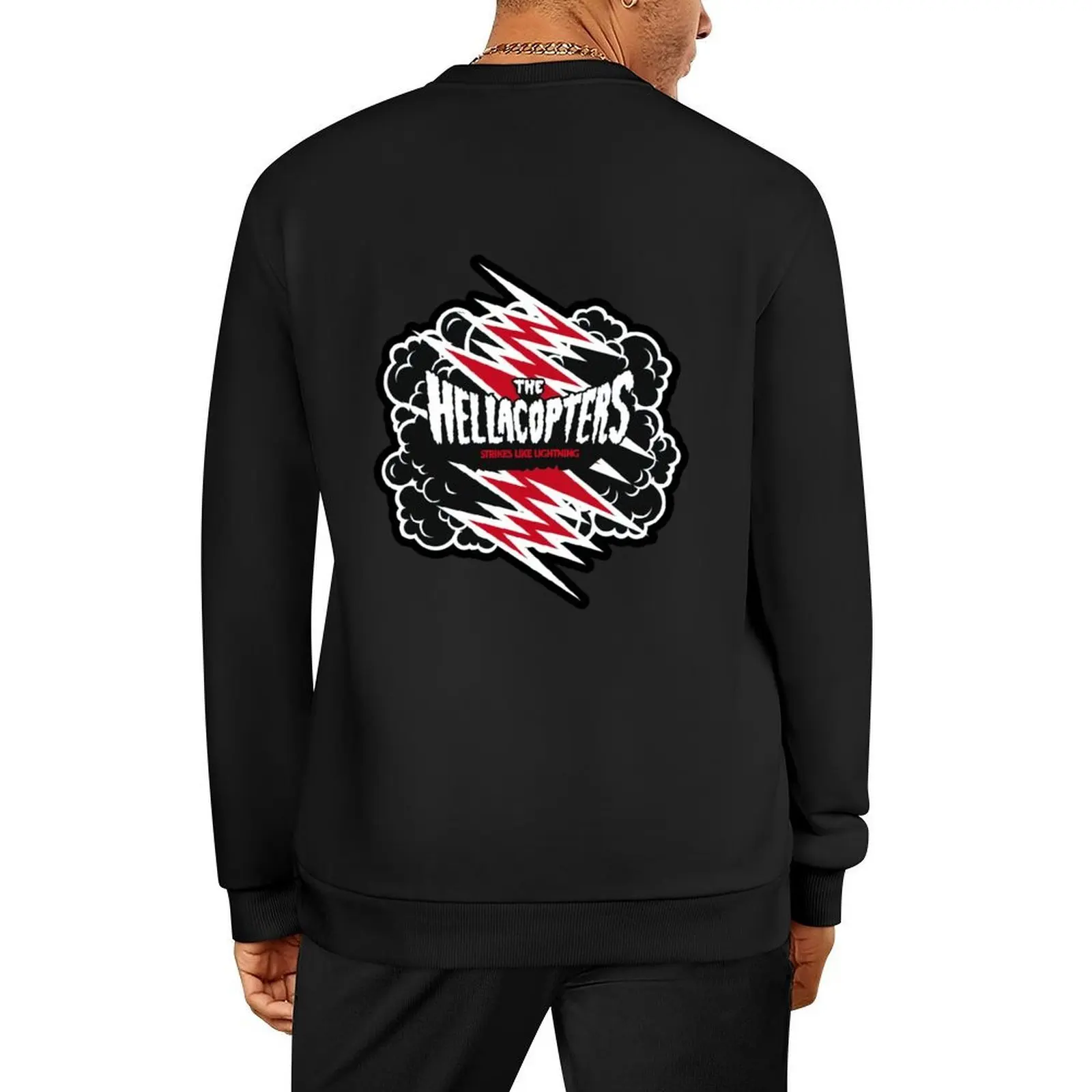 

red thunder black cloud Pullover autumn jacket men aesthetic clothing anime clothes autumn new products new sweatshirts