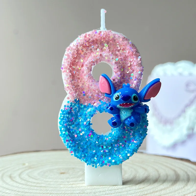 شمعة عيد ميلاد رقمية إبداعية بعمر سنة واحدة، شمعة كعكة عيد ميلاد لطيفة باللون الأزرق