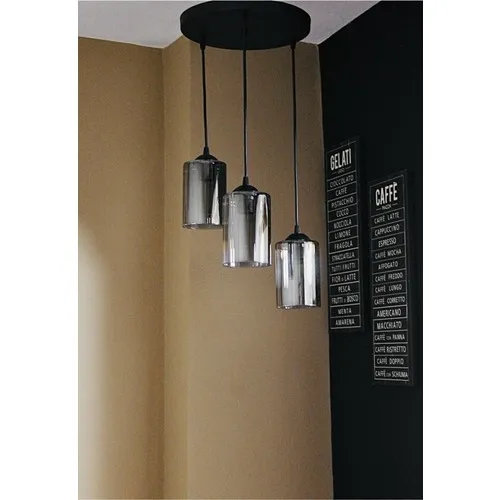 

Avizem Smoked 3'lü Pendant Lamp Chandelier