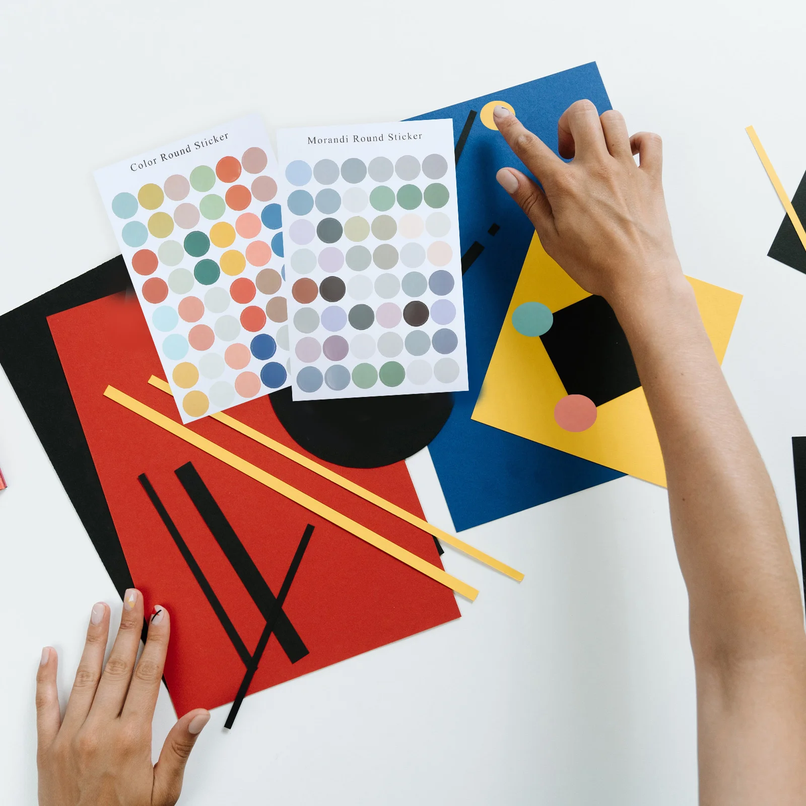 Colorful Dot Stickers 8 Sheets Round Labels for Home Office School Organization and Labeling Round Marker Stickers