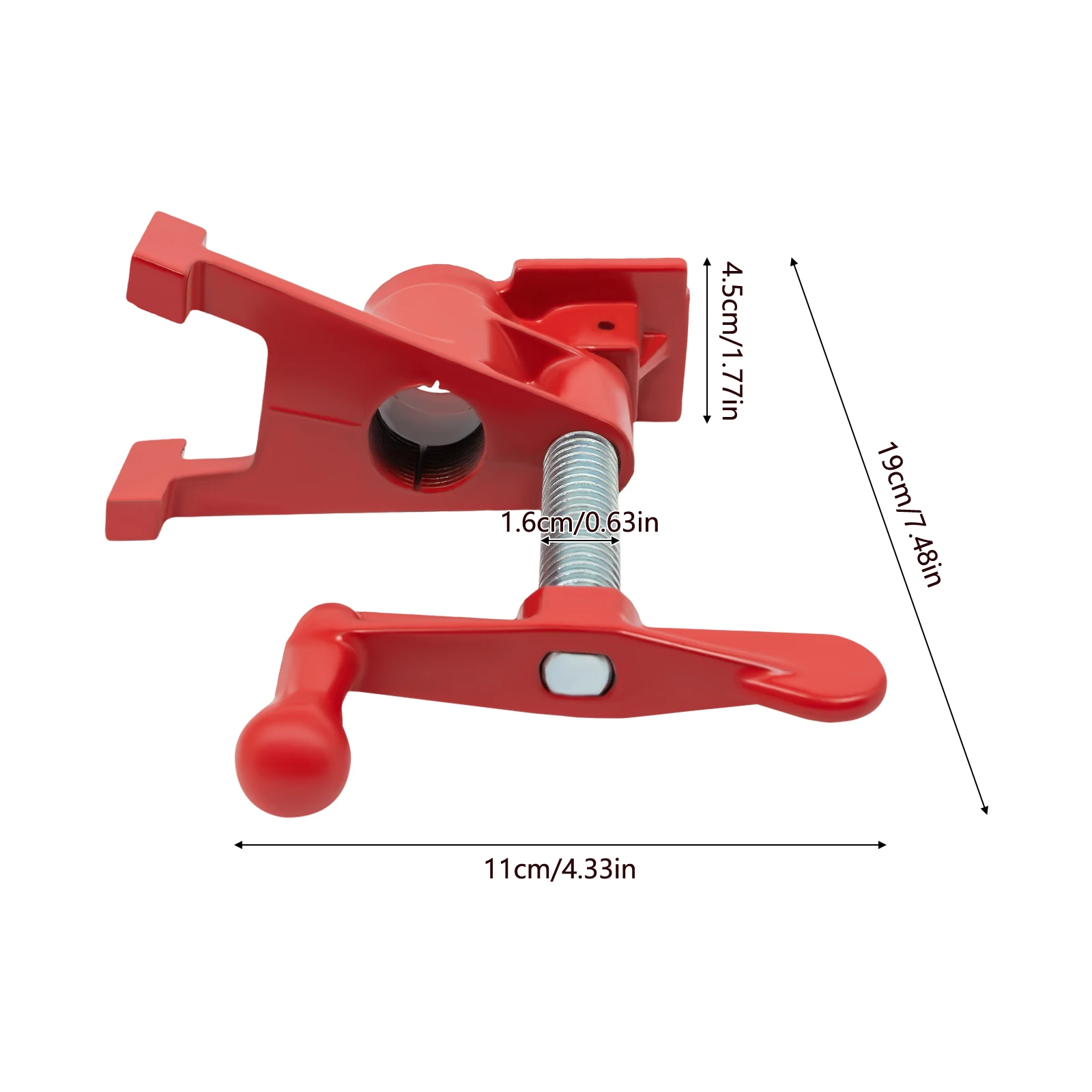 مجموعة مشابك أنابيب الإلتصاق الخشبية 3/4 بوصة (زوجين) لأعمال النجارة، تحتاج إلى مسار الأنابيب الملولب 3/4 بوصة للاستخدام في متاجر الأخشاب ومحلات الإصلاح