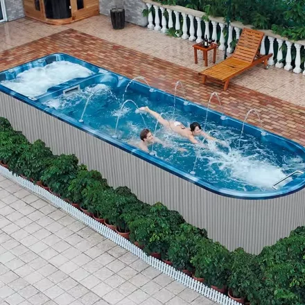 Large Capacity Round Massage Pool Inflatable Whirlpool Spa With Multiple Air Jets For Outdoor Family Party Relax