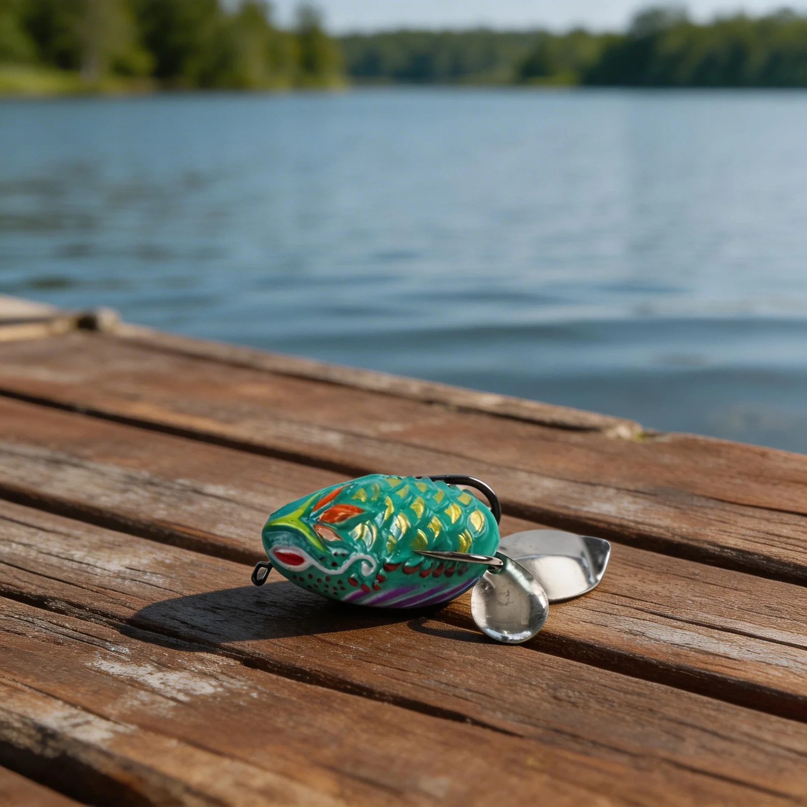 3D Frog Eye Fishing Lure Outdoor Tool Length 3.5cm Thunder Frog Lure Versatile Fishing Use Double Upgradated Hooks