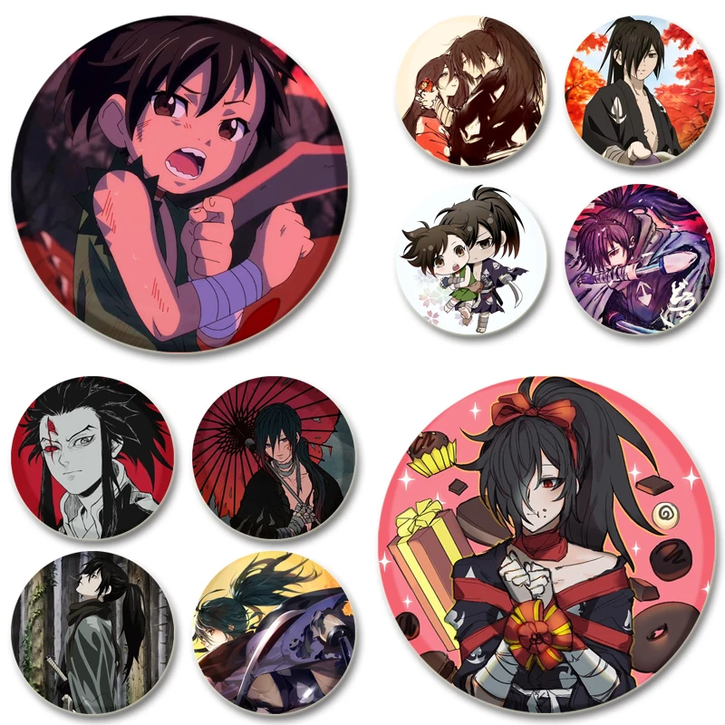 

Hyakkimaru Nui-nokata Tahomaru Anime Figure Badge Cosplay Cartoon Brooches Exquisite Cute Enamel Pins for Backpack Clothes Gifts