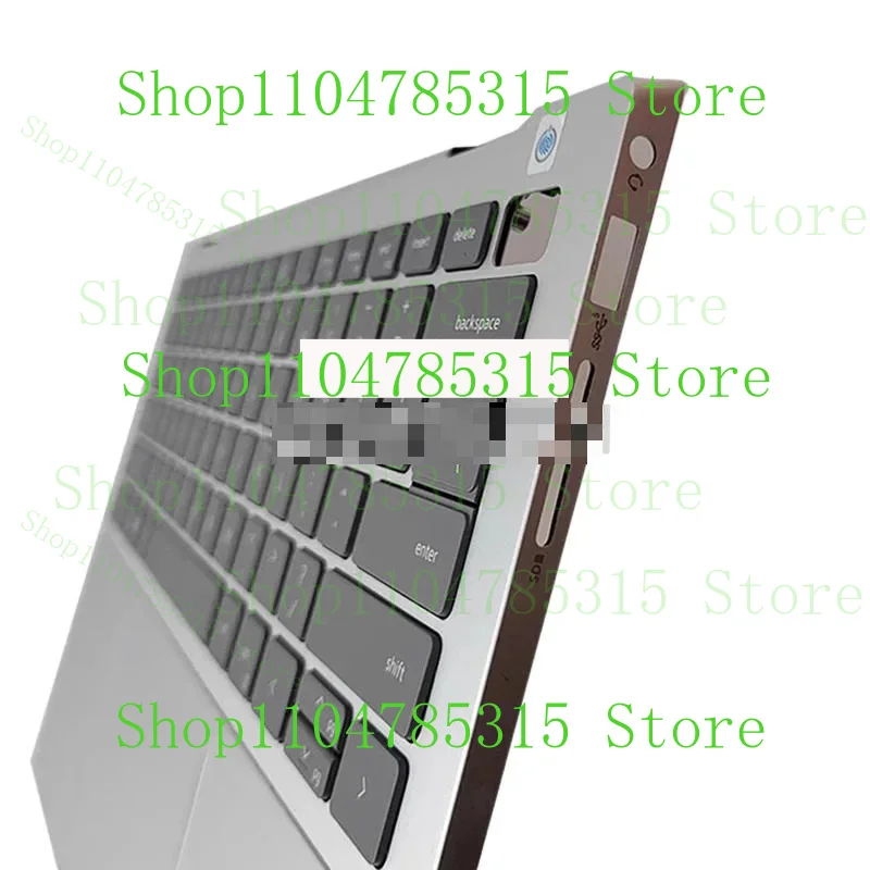 

New For Dell Inspiron 14 7420 7425 2-in-1 Palmrest Upper Case with Backlit Keyboard (Silver) 0NDRPP 14"