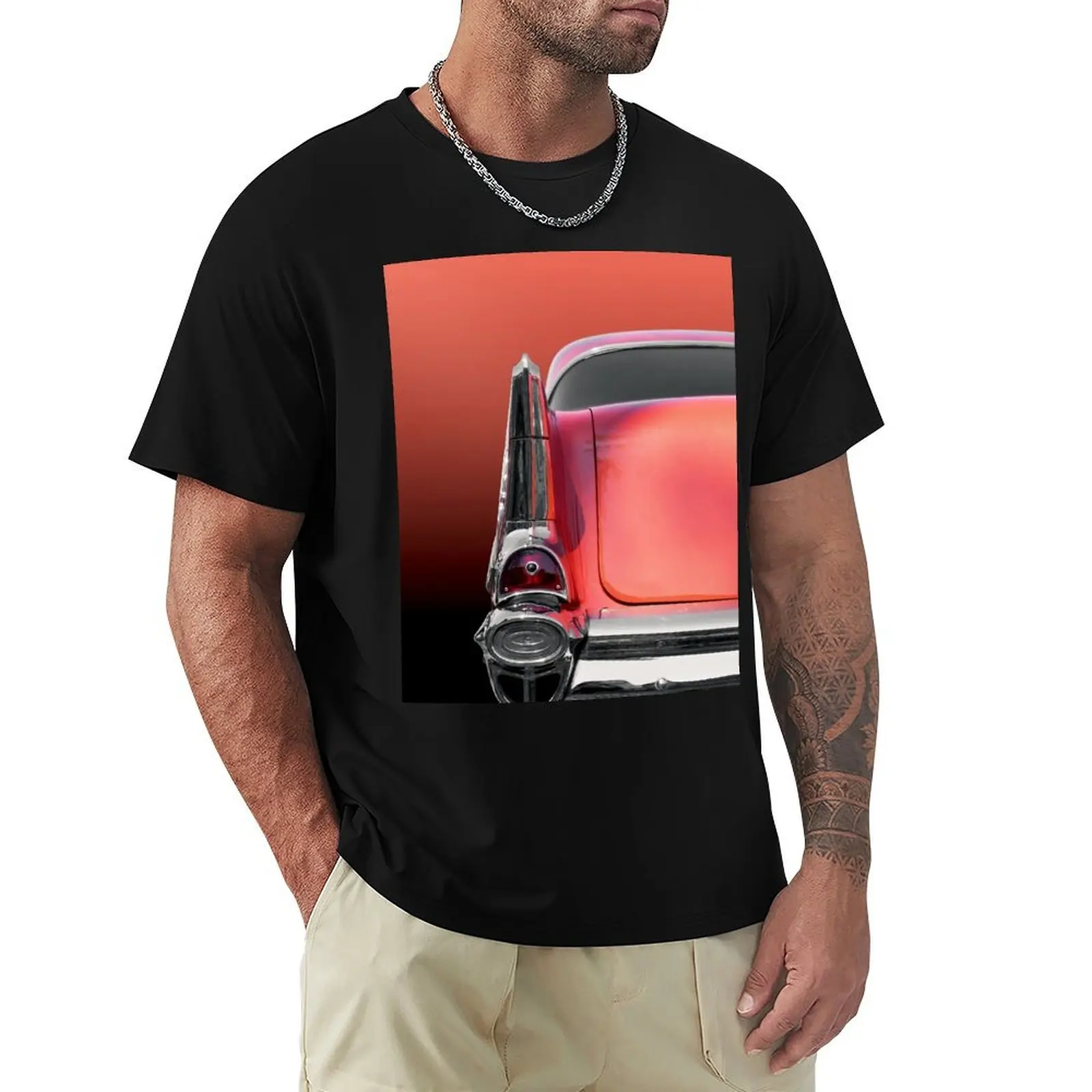 

US American classic car bel air 1957 T-Shirt Personalized t-shirt graphic tee shirt black t shirts for men