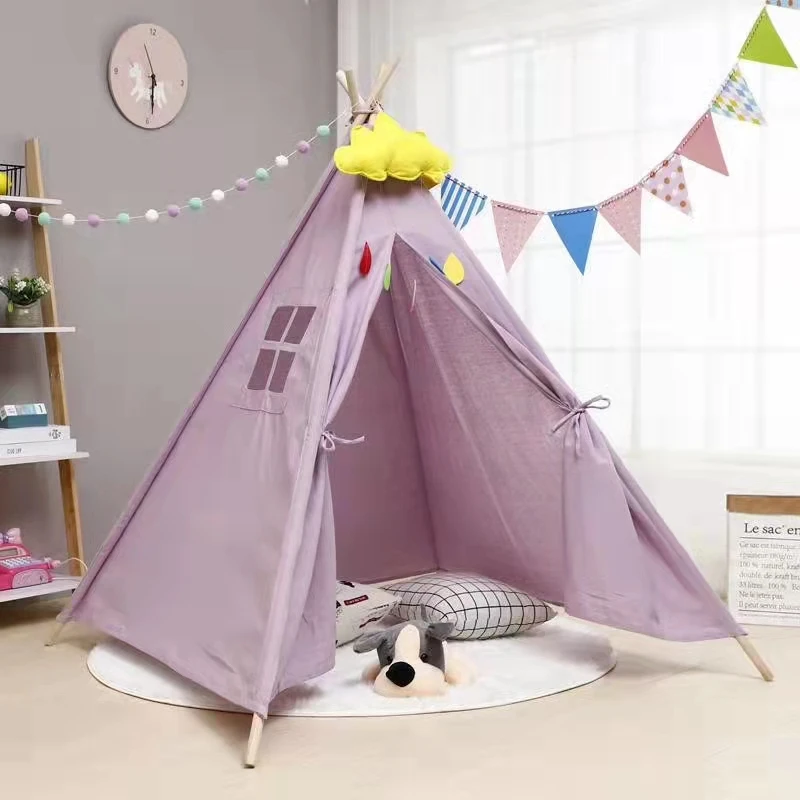 Tienda de campaña para niños, tienda tipi para interiores y exteriores, casa Infantil Tipi portátil para niños, decoración de tiendas de campaña para niños