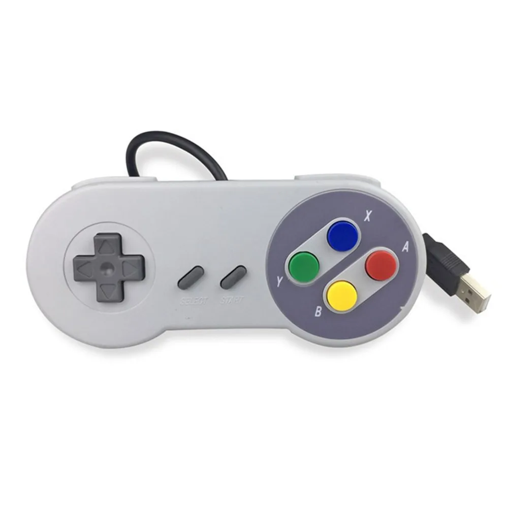 100pcs Wired Super USB Controller Gamepad Joysticks Classic Joypad for Nintendo SNES Games Windows PC MAC Computer