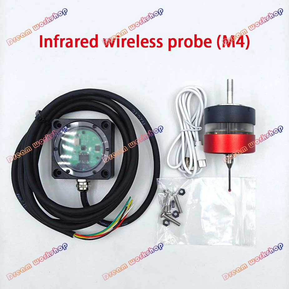 CNC wireless contact probe edge finder for tool Z 0 calibration CNC milling machine 3-coordinate probe centering supports Mach3