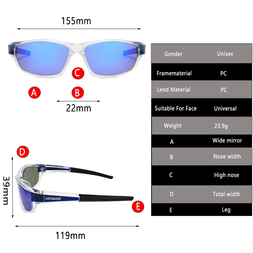 Polarized Cycling Sunglasses Men Women UV400 Wrap Around Bike Eyepieces Outdoor Sport Eye Goggle MTB Runing Fishing Golf,Hiking