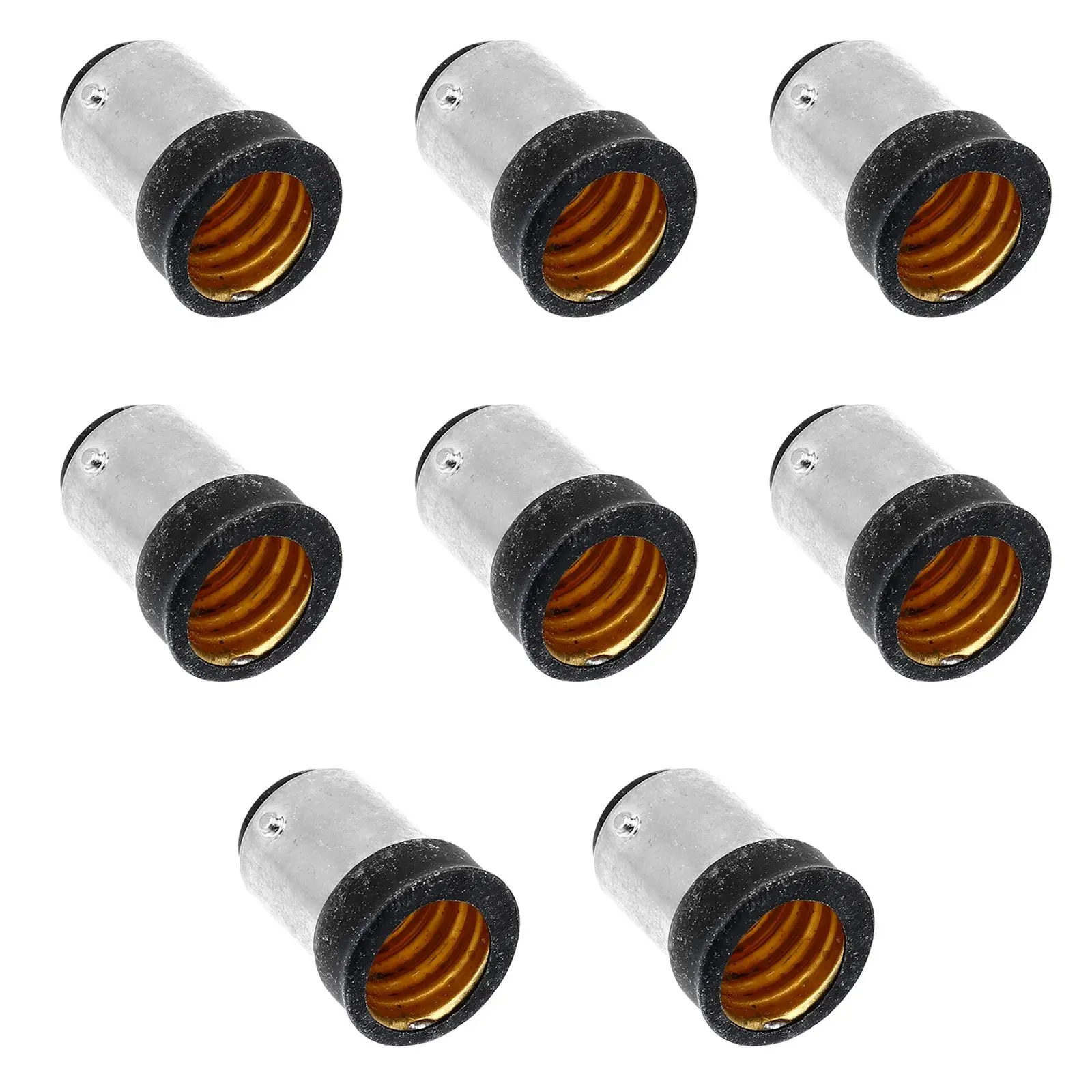 

8 Pcs Socket Convert Lamp Head Screw Light Converter Adapter Holder Converters Base for Lights Bulb Silver