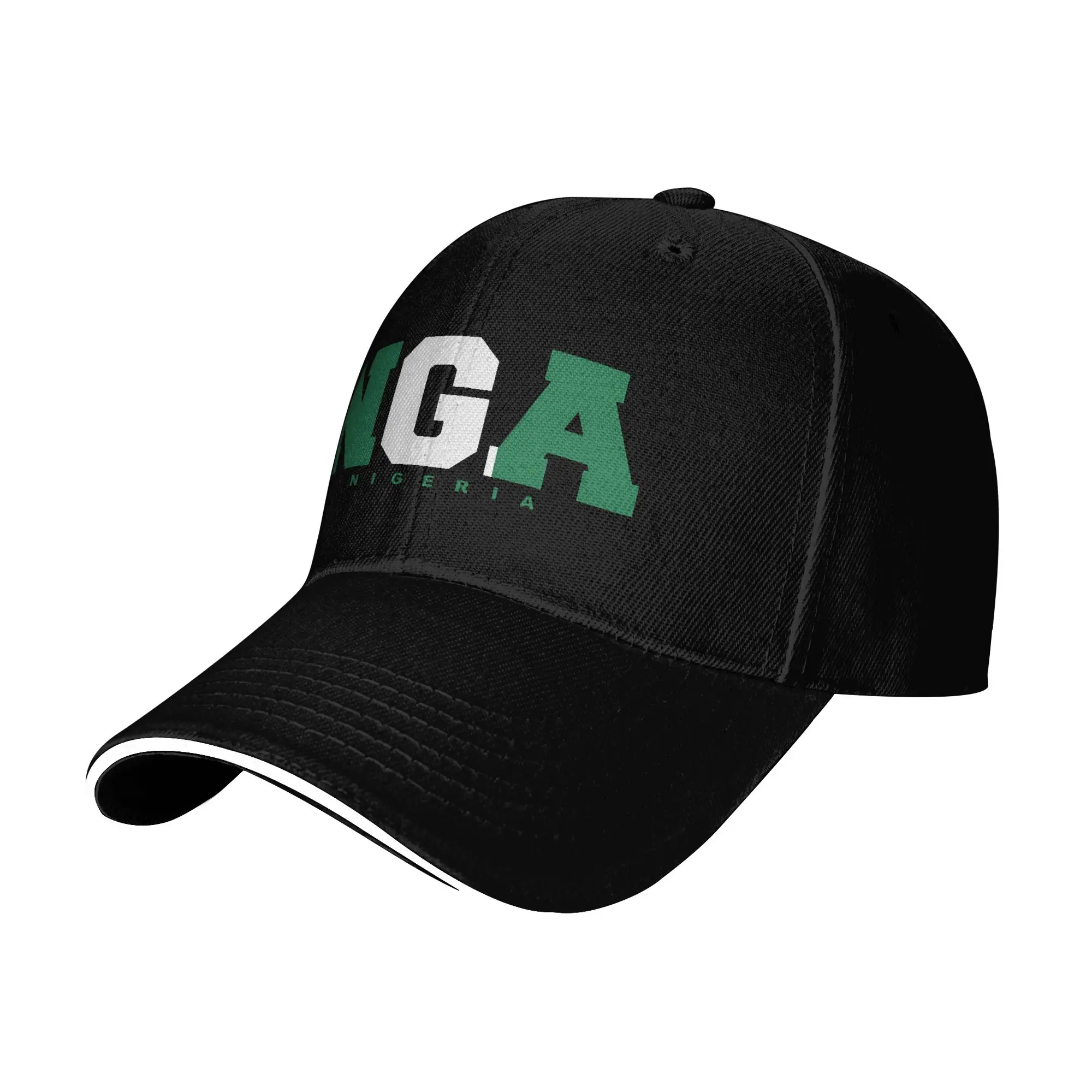 Nigeria Bold Split Letter Baseball Cap  Classic Hip Hop Hats Spring Female Male Tennis Skate Snapback Cap