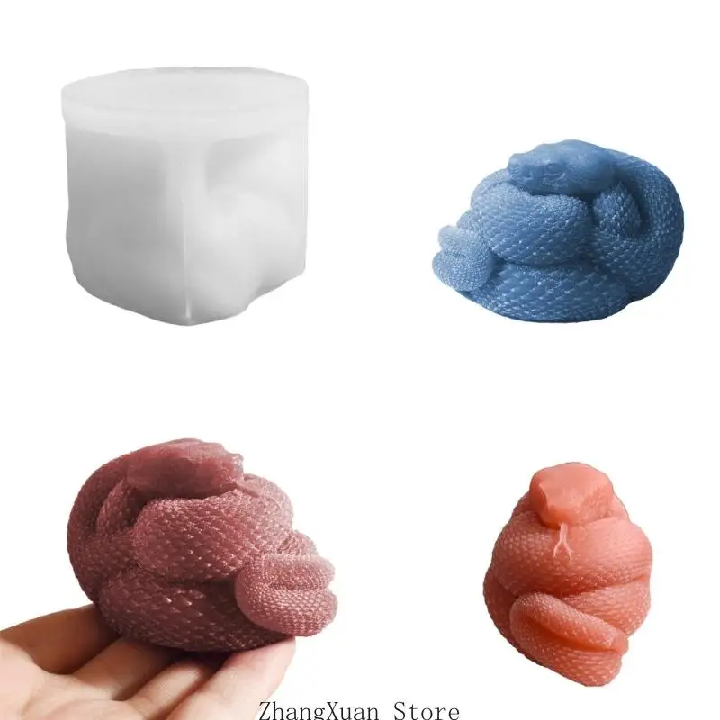 Robuste Schlangen-Silikonform für einfache Reinigung, DIY-Bastelprojekte, 3 x – Detail 2