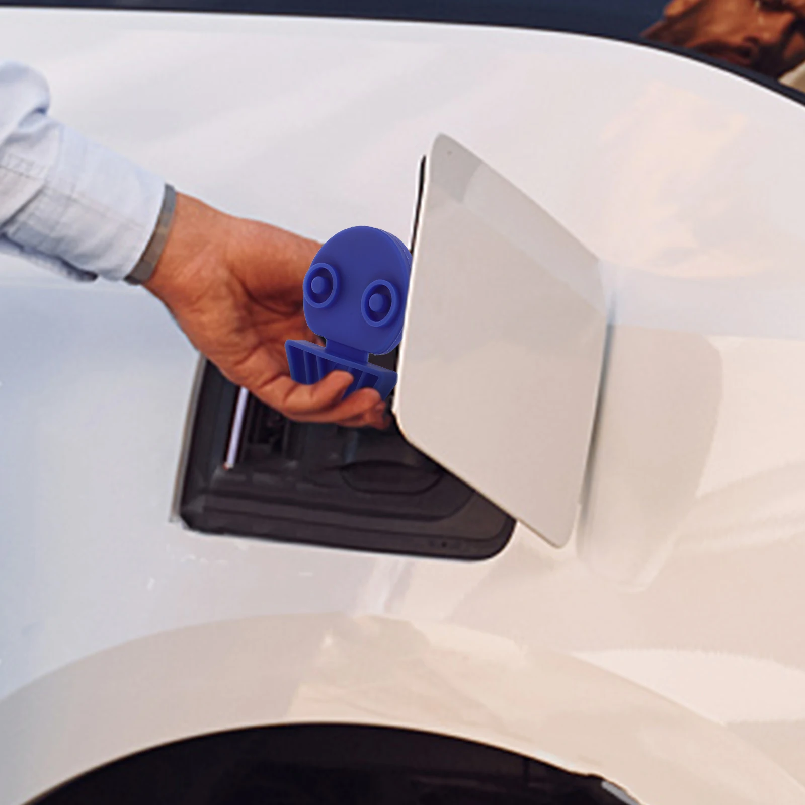 

Charging Port Protective Cover Ev Protector Splashproof Dustproof Car Charging Port Dust Cover Electric Car Accessory