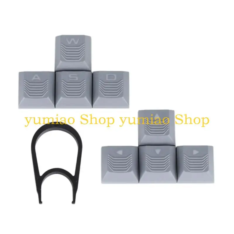 587B مفاتيح مفاتيح شفافة لـ WASD و Arrows Keys تعزز الكتابة للألعاب الليلية