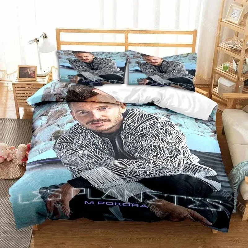 3D Printed M Pokora Matt Singer Bedding Set for Boys Girls Duvet Cover And Pillowcase Twin Queen King Full Single Double Sizes