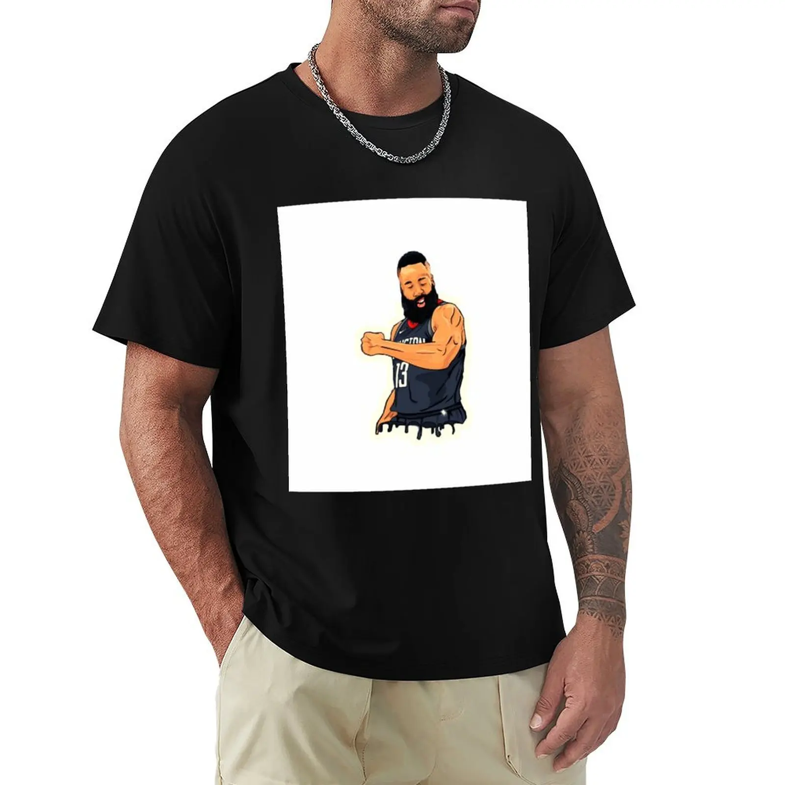 

james harden sixers T-Shirt T-Shirt tees oversized Aesthetic clothing sublime mens t shirt