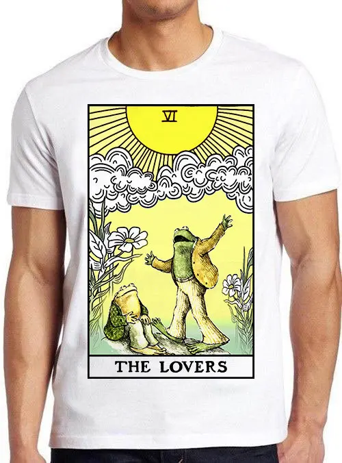 Frog Toad The Lovers Tarot Card Funny Meme Cool Cult T Shirt M798