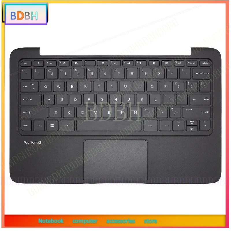 New 759346-001 For HP Pro X2 410 G1 Laptop Palmrest Keyboard Top Case 740184-001