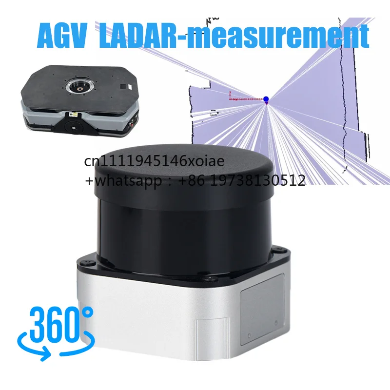 2d 40m Tof Lidar Indoor 360 Degree Scan Industrial Laser Agv Customized Lidar Range Finder Sensor for agv