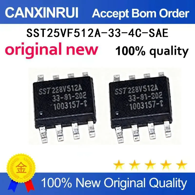 (5-100 Pieces) SST25VF512A-33-4C-SAE SST25VF512A SOP8 spot chip IC