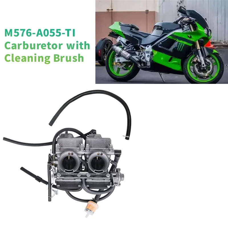M576-A055-TI M576A055TI دراجة نارية المكربن Carb لكاواساكي نينجا 250R 1988-2007 ZZR 250 GPX 250 EX250 GPX 400