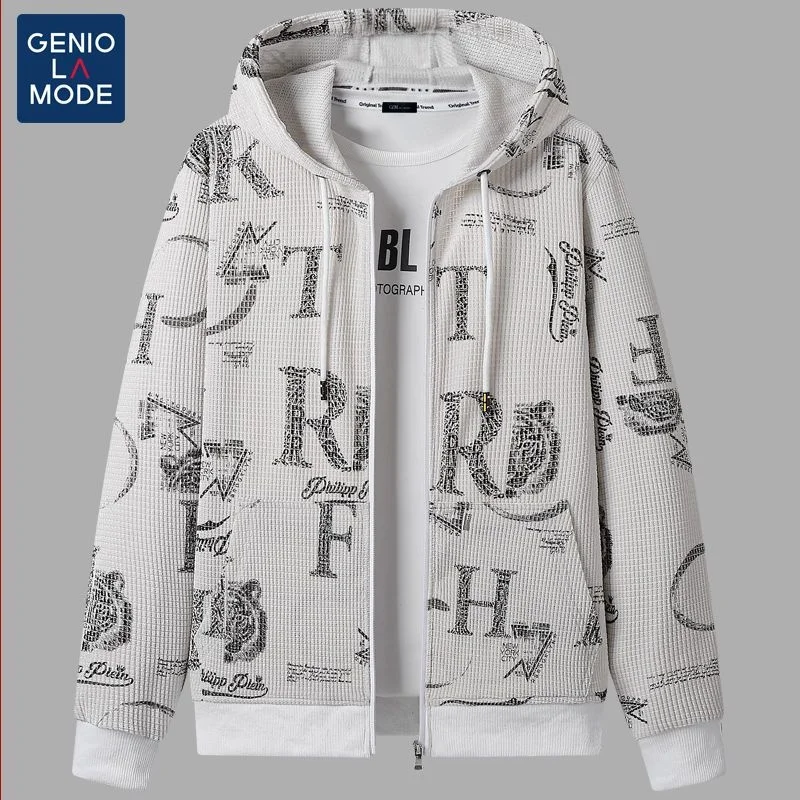 Men's Coat hooded casual Autumn and winter warm jacket loose oversize