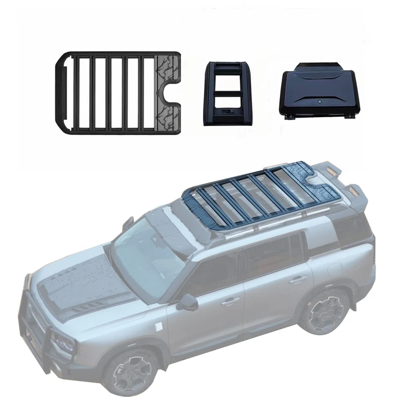 

Aluminum roof luggage rack, luggage pole, extendable side ladder, suitable for Beijing BJ40 BJ90 BJ60 BJ30