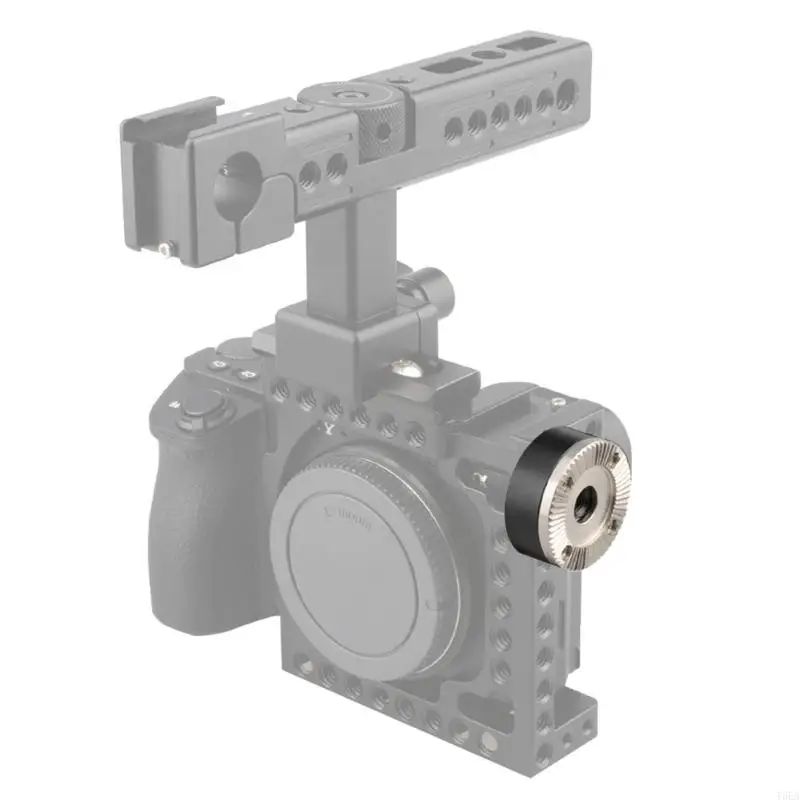 

1 Set Aluminum Alloy Rosette Mount Adapter M6/4 Thread Easy Attachment Assembly for Camera Cages and Accessories