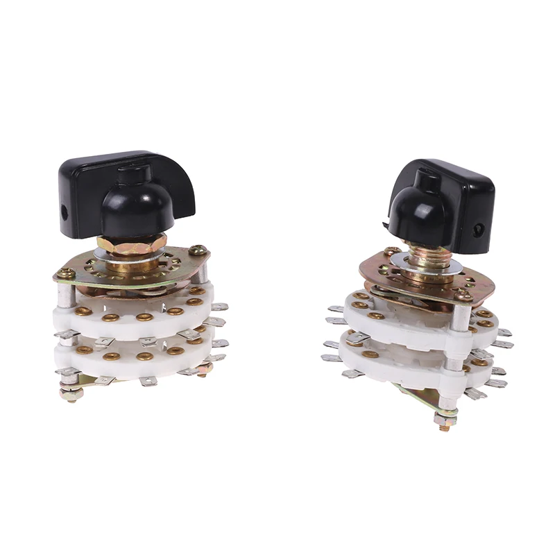 2Pole 6/7/8/9/10 Position 4 Pole 3/5 Position With Channel Rotary Switch Selector With Cap Channel Selector Rotary Switch