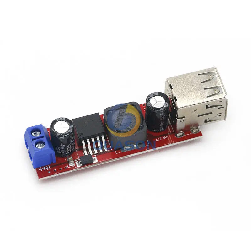 DC 6V-40V To 5V 3A Double USB Charge DC-DC Step-down Converter Module For Vehicle Charger LM2596 Dual USB