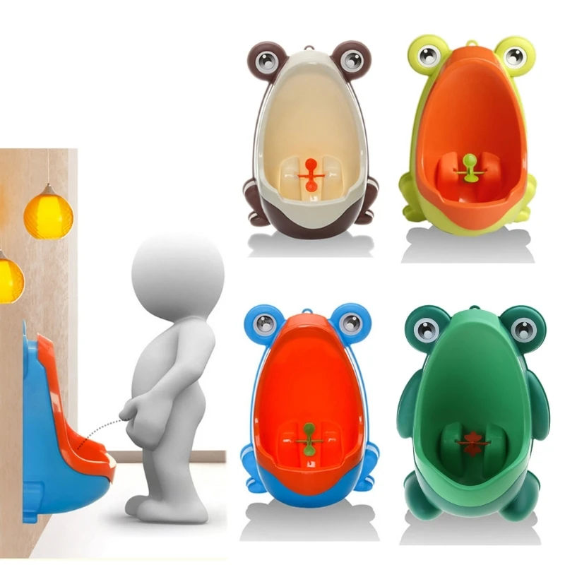 

Q0KB for Frog Plastic Baby Boys Children Pee Potty Toilet Training Kids Urinal Bathro