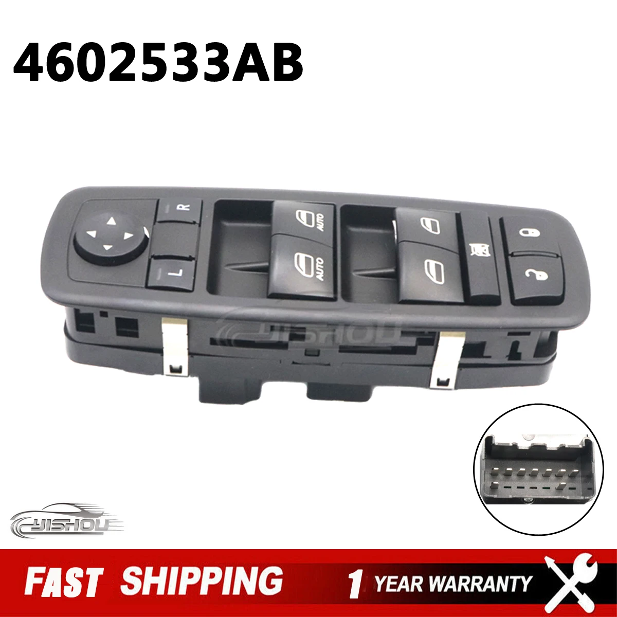 Car Front Left Master Power Window Control Switch 4602533AB For Dodge Nitro Journey Ram Jeep Liberty 2007-12 4602533AF 4602533AD