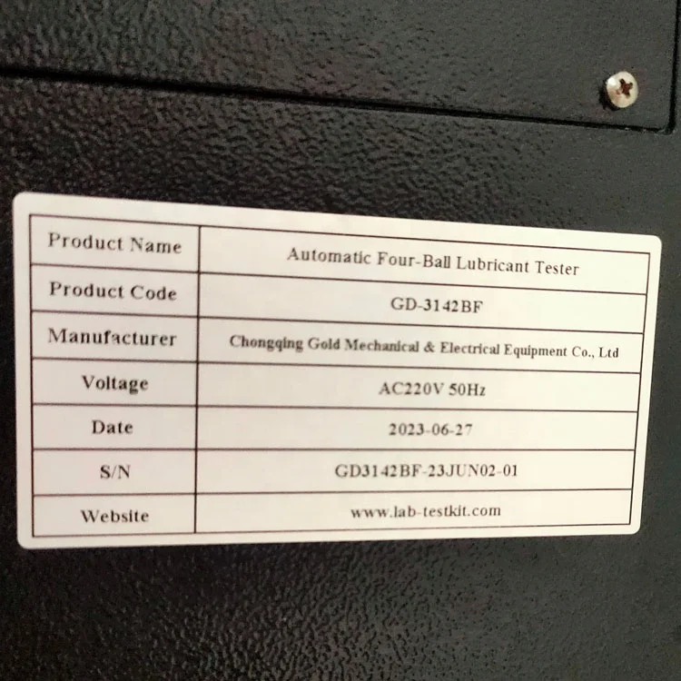 ASTM D2266 Automatic Friction Test Machine Lubricating Oils and Grease Four Ball Wear Lubricant Tester