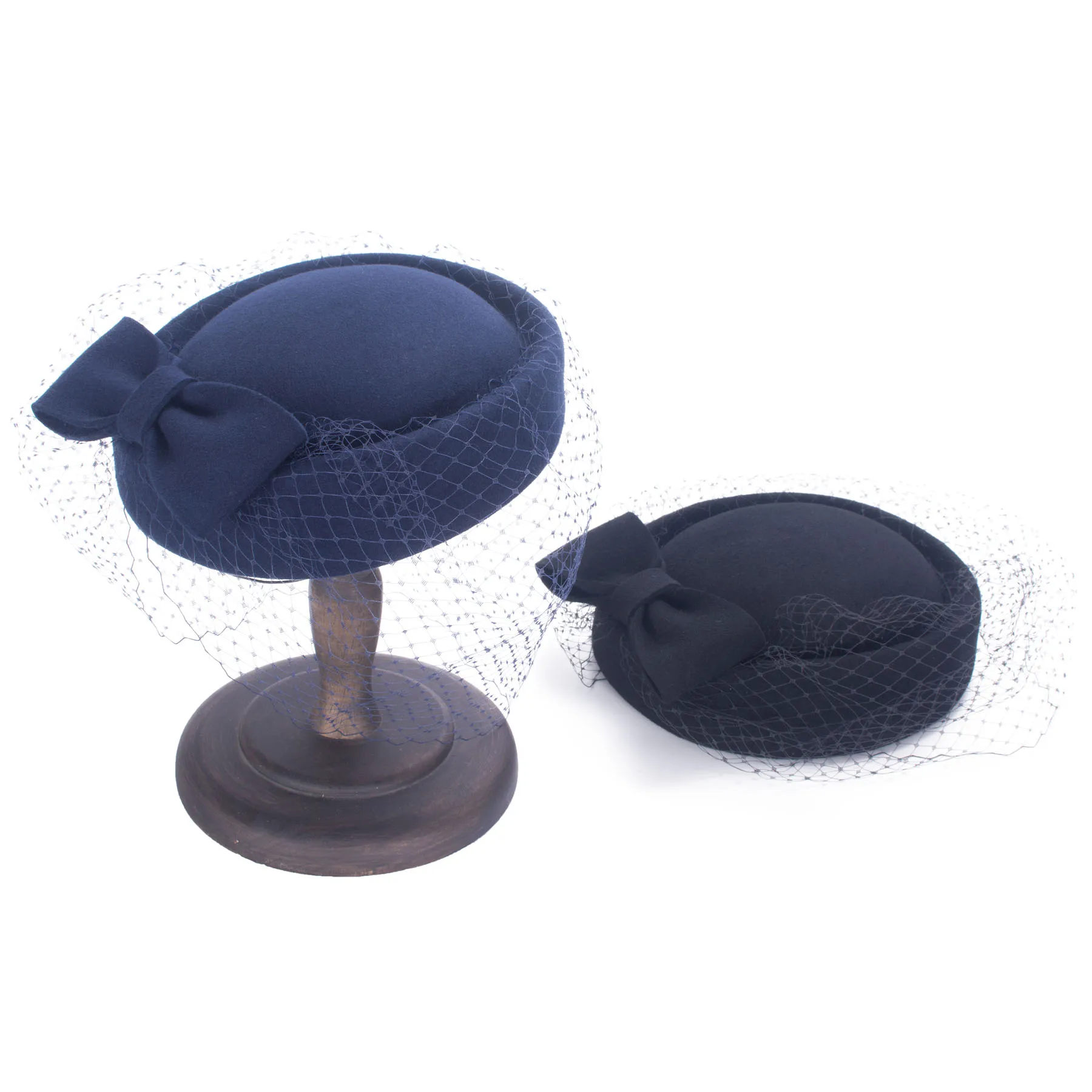 

Lawliet Womens 1920s Vintage Look Wool Felt Fascinator Pillbox Occasion Hat Beret Cocktail Winter A606