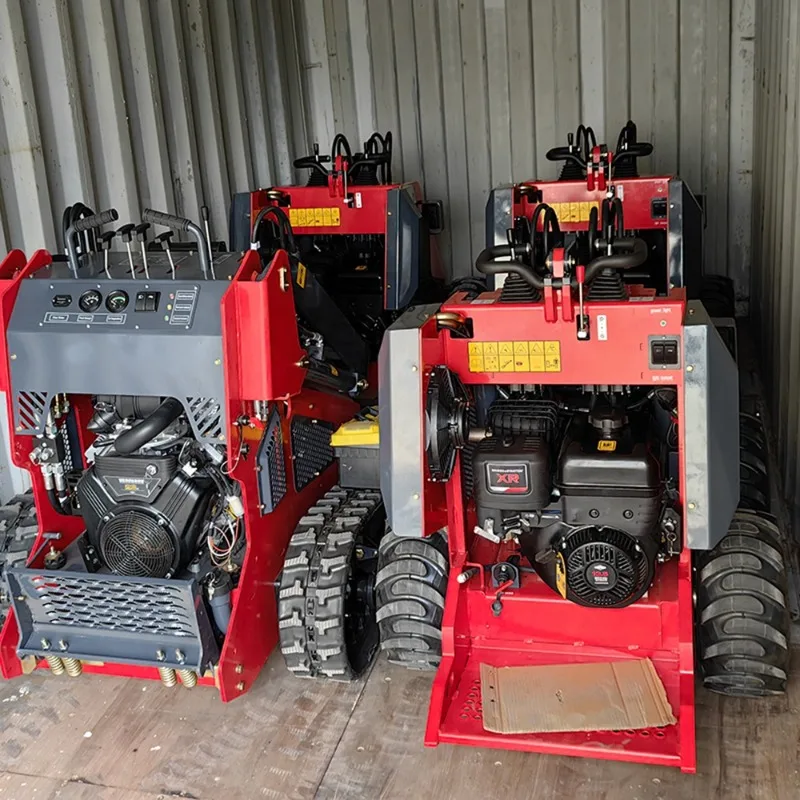 Chinesischer Mini-Kompaktlader Hersteller Mini-Kompaktlader mit Raupen und Raupen