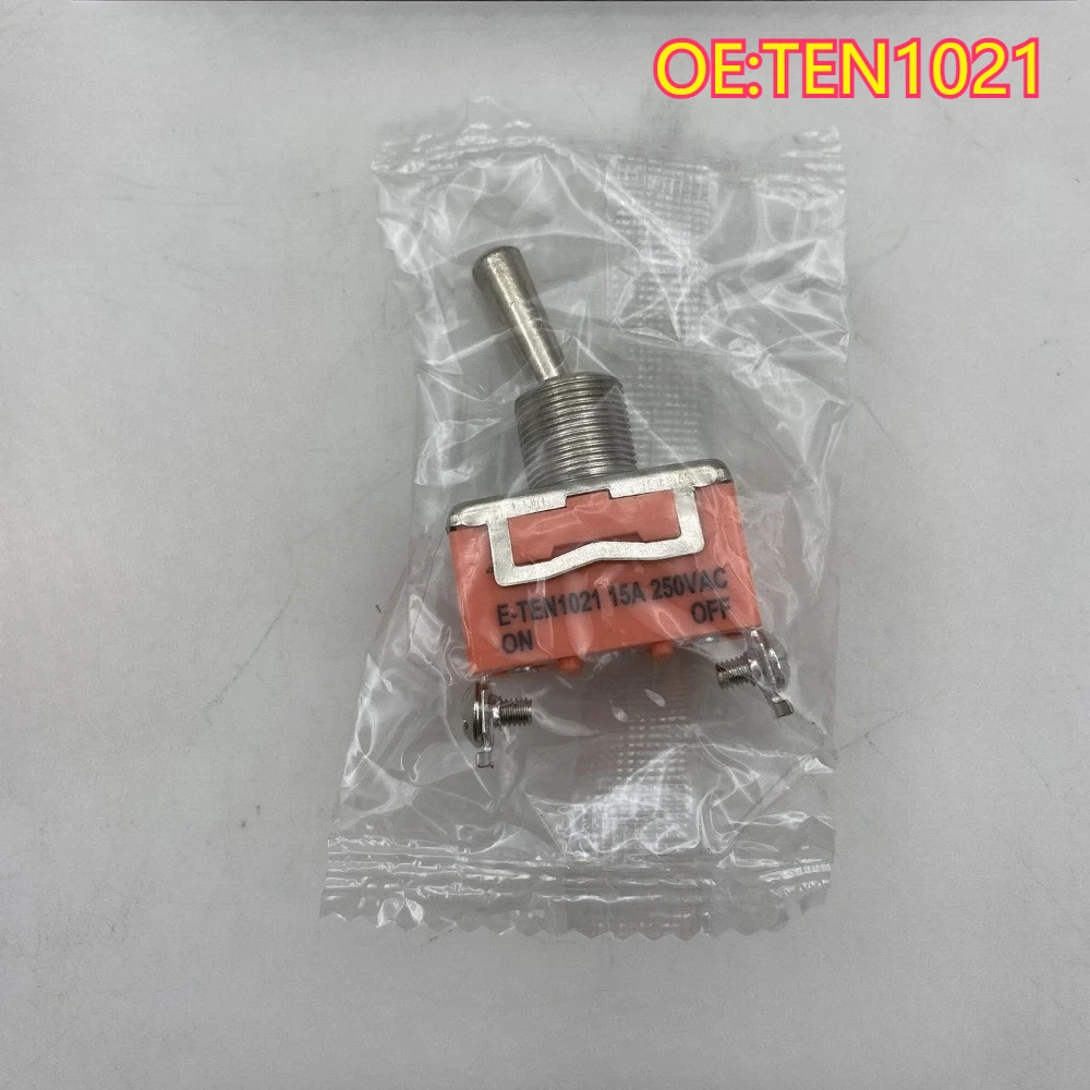 

High quality New For TEN1021 E-TEN1021 Tuimelschakelaar 2 aansluitingen AAN-UIT-AAN 2-pins schakelaars 220V 15A AC met