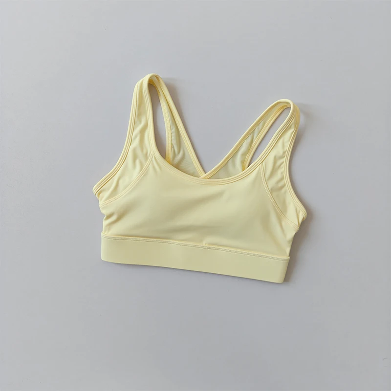 Sport-BH für Damen, stoßfest, Push-up, schöner Rücken, modisches Fitness-Top, Gym-Kleidung, Yoga-Weste, sexy Fitness-BH zum Laufen – Detail 3
